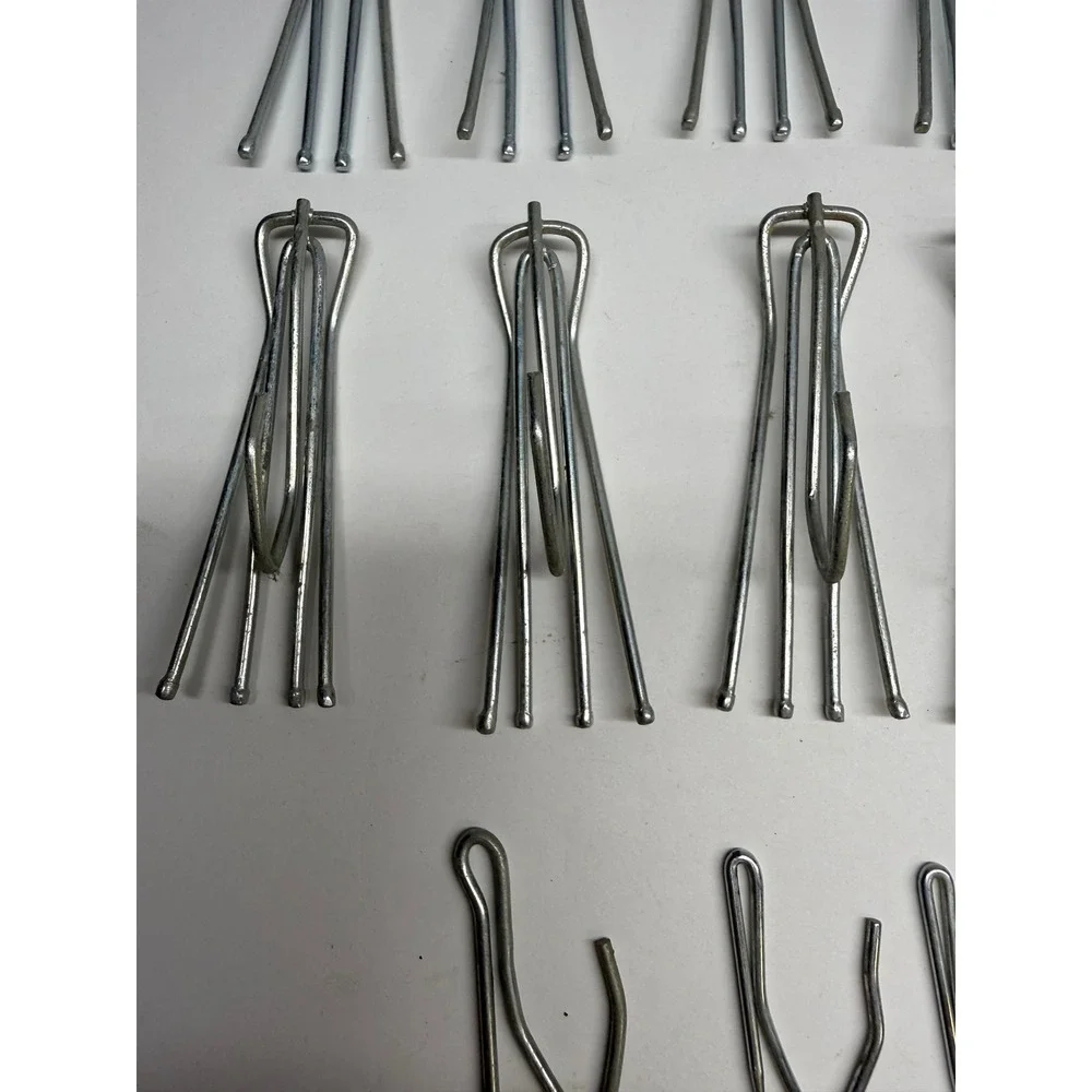 Vintage Metal Drapery Hooks Lot 12 Four Prong PinchPleat & 4 Single Pin Curtains